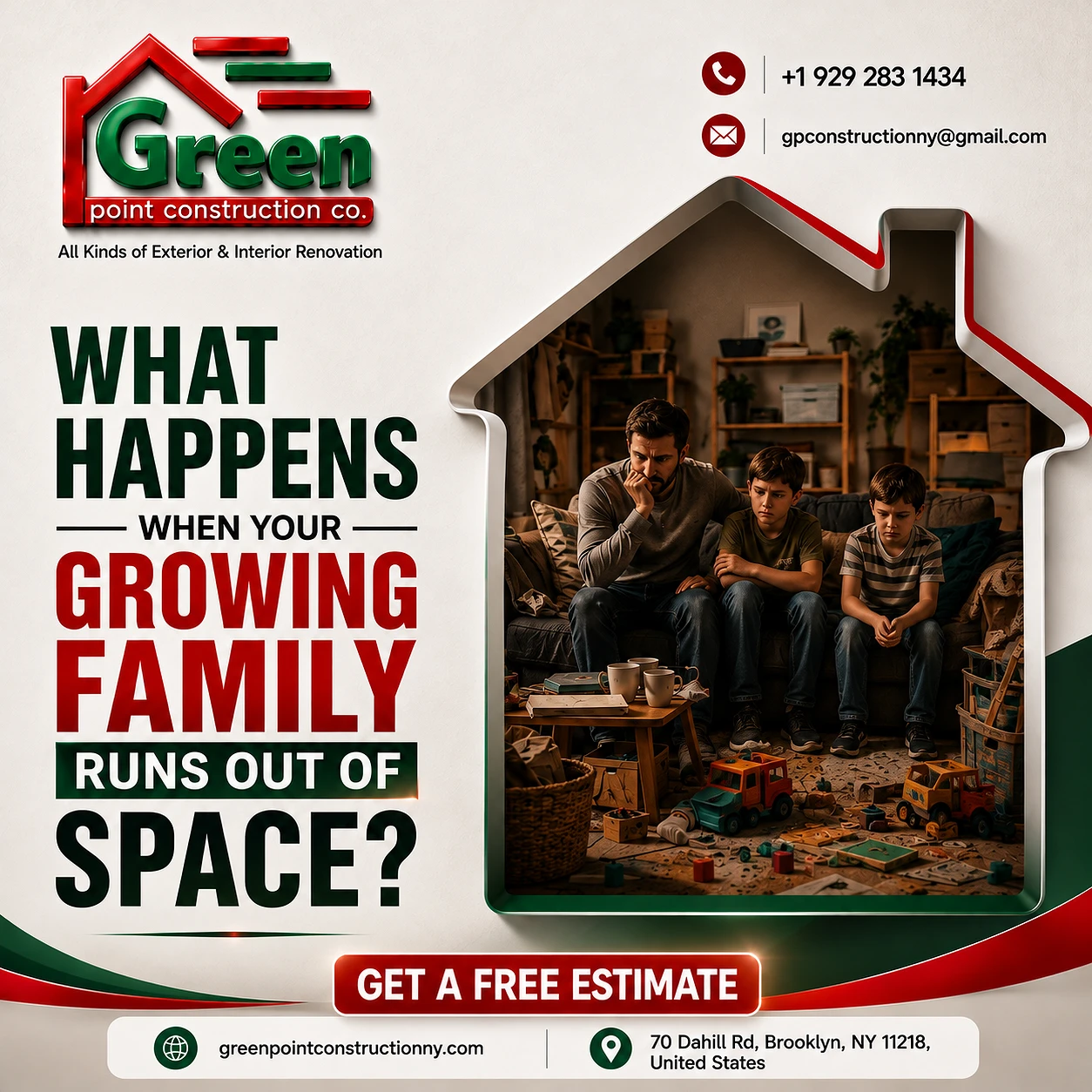 WHAT HAPPENS WHEN YOUR GROWING FAMILY RUNS OUT OF SPACE?