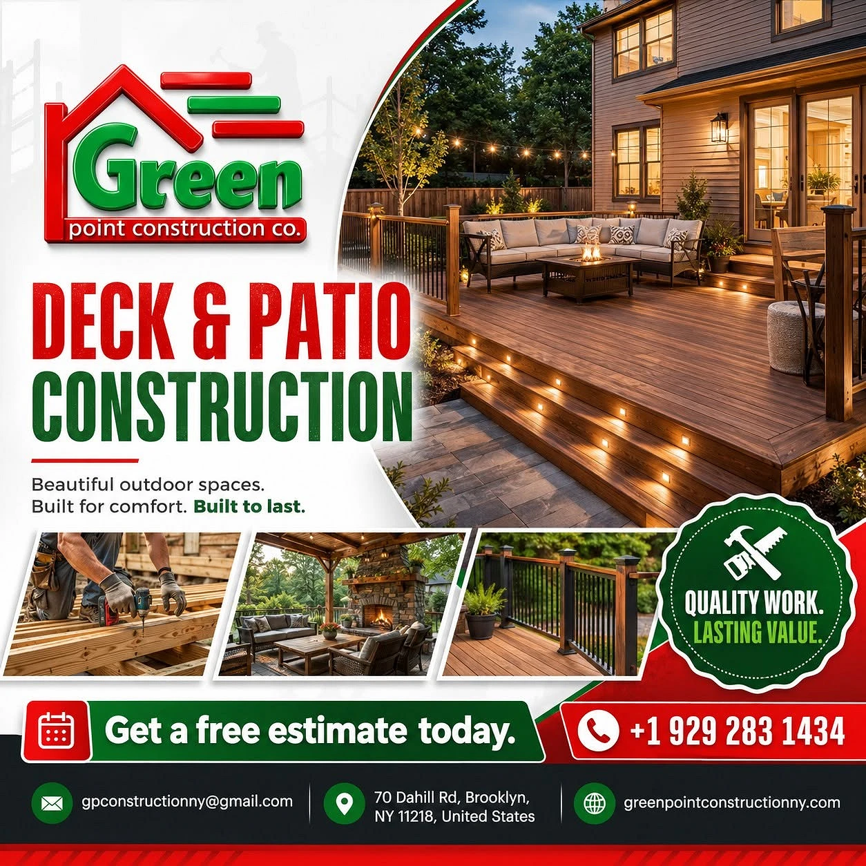 Professional Deck and Patio Remodeling in Brooklyn, NY