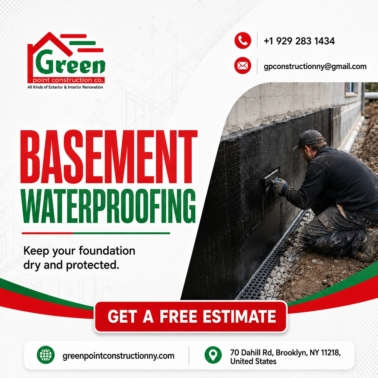 Basement Waterproofing in Brooklyn—No Mess, Fast Timeline