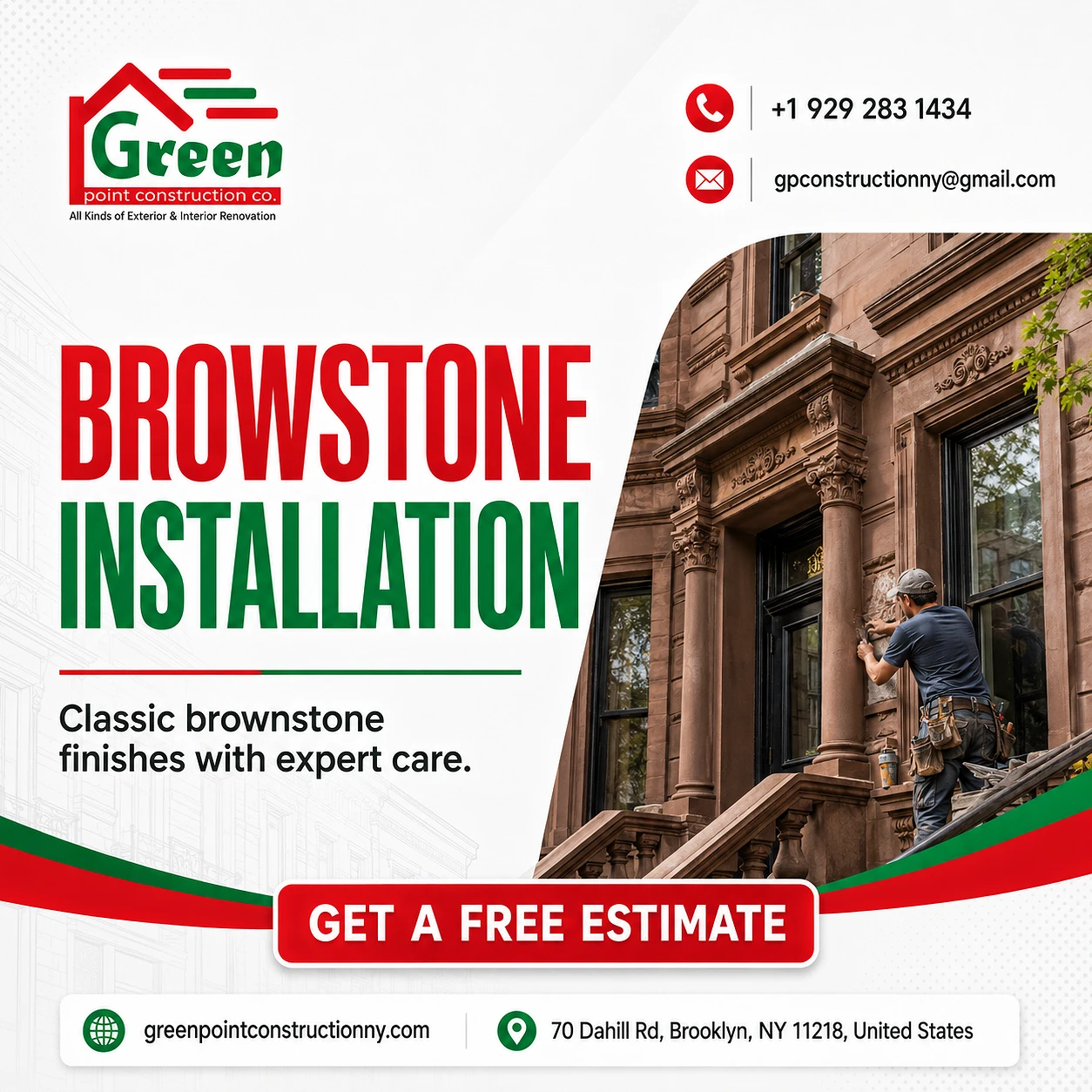 Brownstone Installation Services in Brooklyn, NY