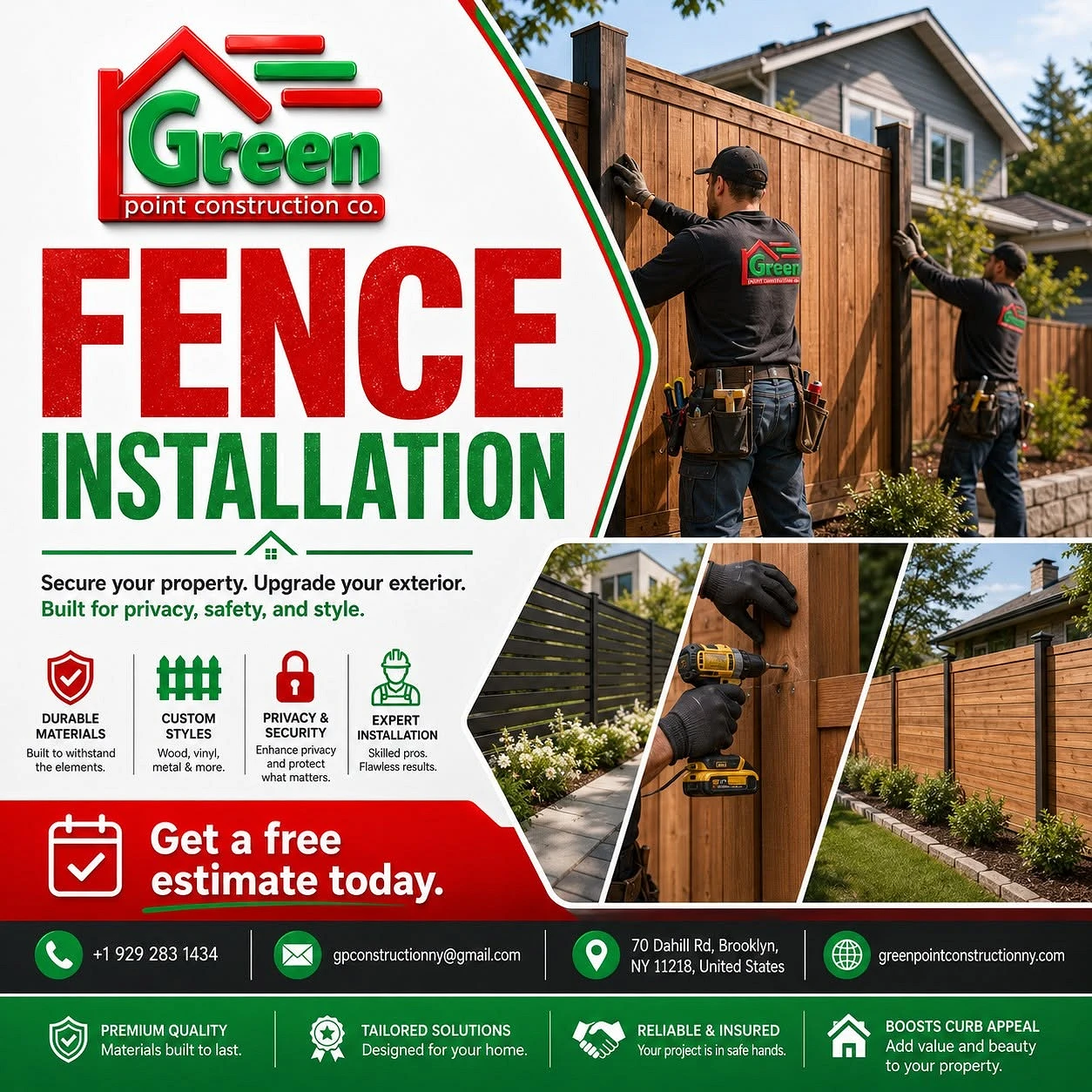 Professional Fence Installation & Repair in Brooklyn